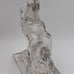 LE Smith Glass Rearing Horse Bookend / Art Glass Sculpture - Clear