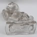 LE Smith Glass Rearing Horse Bookend / Art Glass Sculpture - Clear