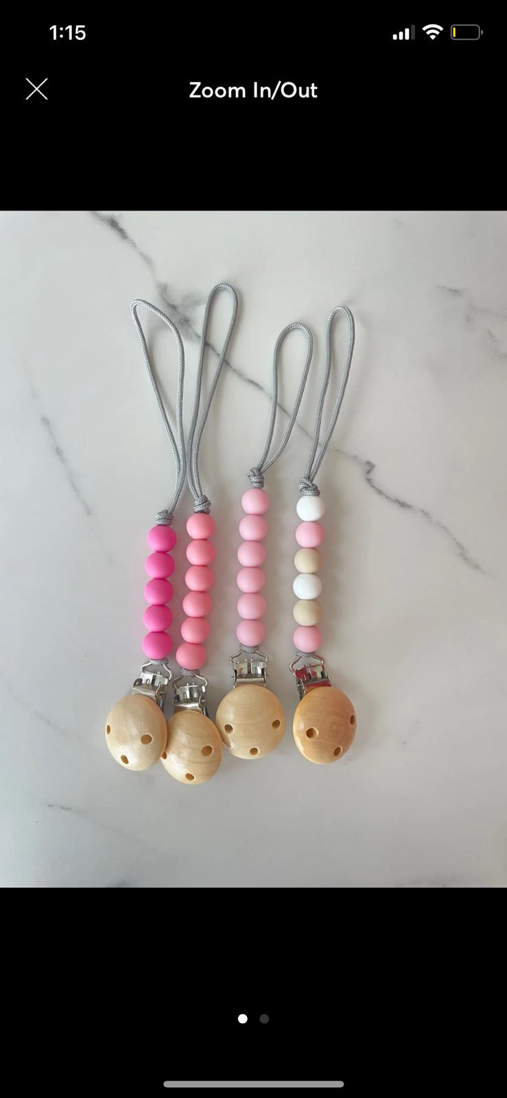 pacifier clips