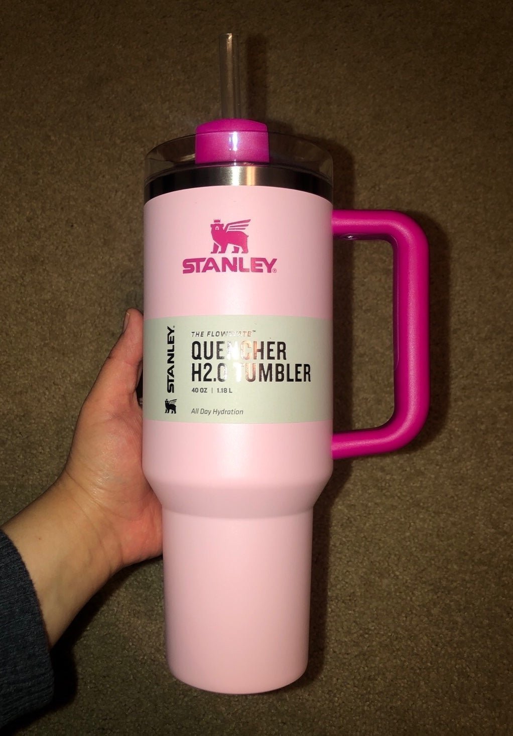 Stanley 40oz Adventure Quencher H2.0, Stanley Tumbler, - Flamingo Pink