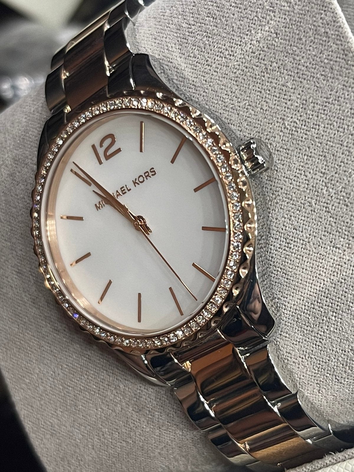 Michael Kors Rose Gold & Silver Watch