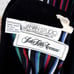 Vintage JANAN STUDIO Saks 2-Piece Outfit Set Black Striped Pleated Skirt LARGE