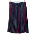 Vintage JANAN STUDIO Saks 2-Piece Outfit Set Black Striped Pleated Skirt LARGE