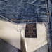 Vintage Y2K MFG Girbaud White Blue Tape Loose Baggy Cargo Denim Shorts - Size 38