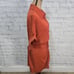 Cider collar mini shirt dress Sz 0XL short sleeve belted button down ACL
