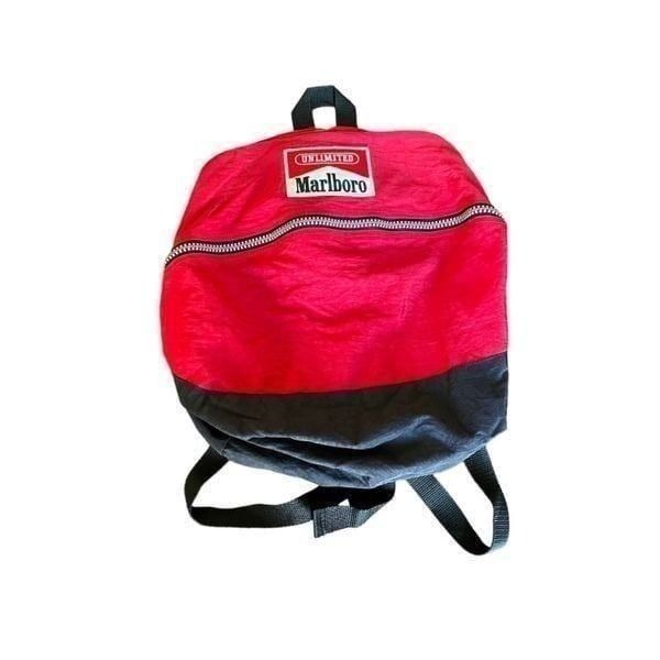 Vintage Marlboro Unlimited Red Soft Side Backpack