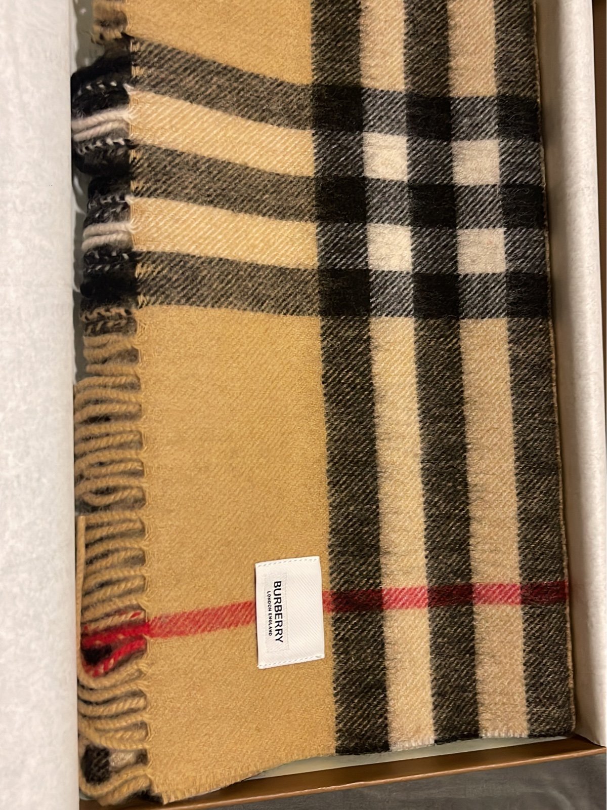 Brown Burberry scarf