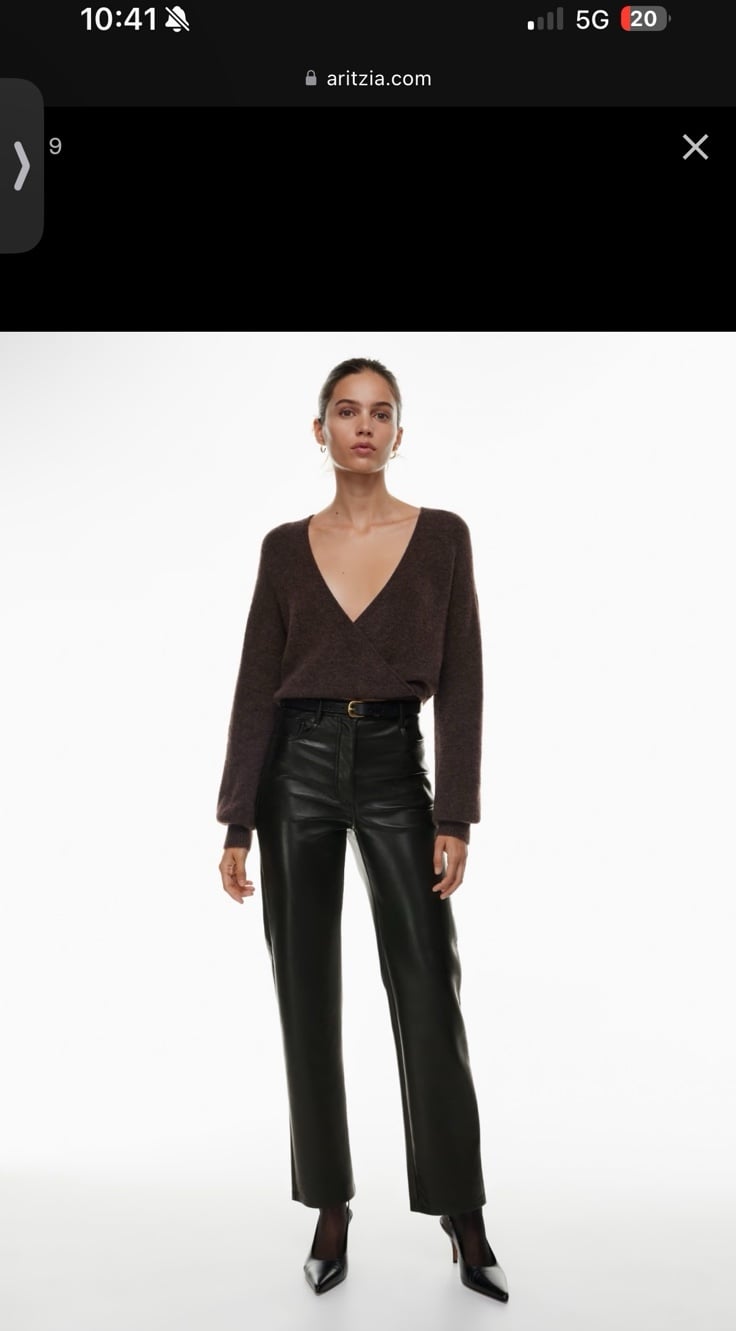 Aritzia Melina leather pants