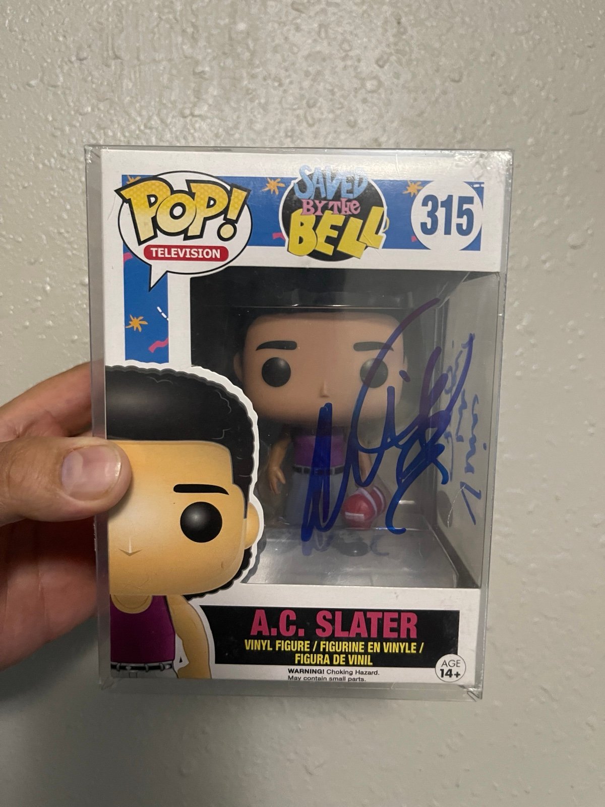 A.C Slater Funko Pop autographed