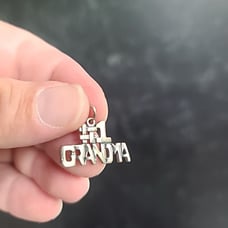 Sterling #1 Grandma Charm/Pendant Vintage