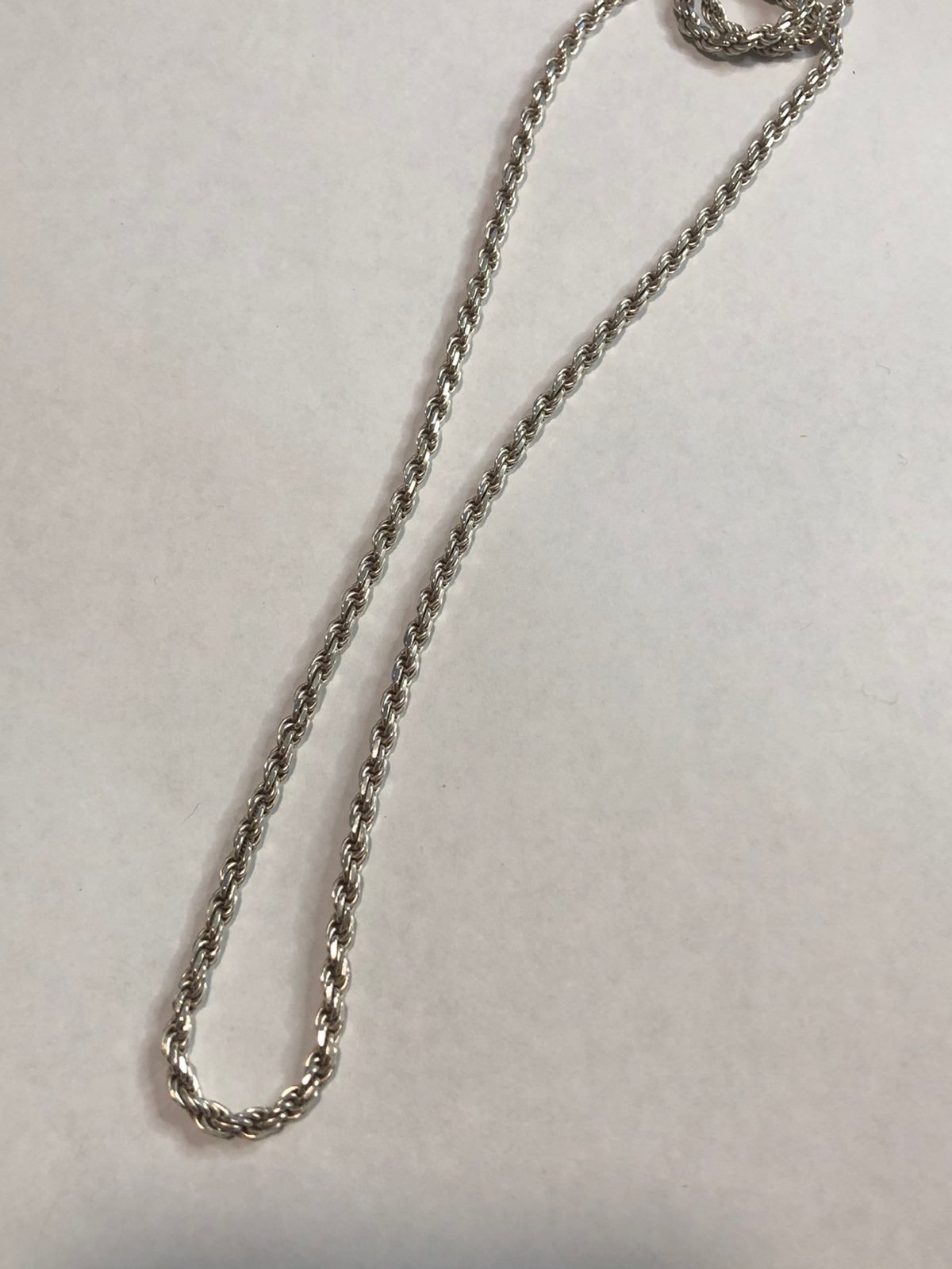 925 sterling silver rope chain