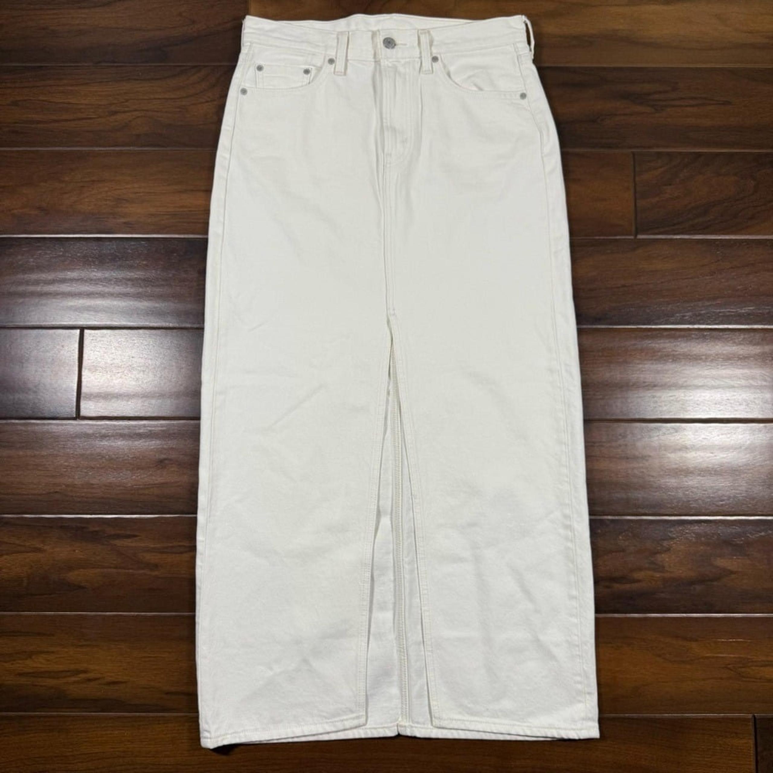 Levi's x Free People Women's Size 28 / 6 Snowing in LA Ankle Column Denim Skirt