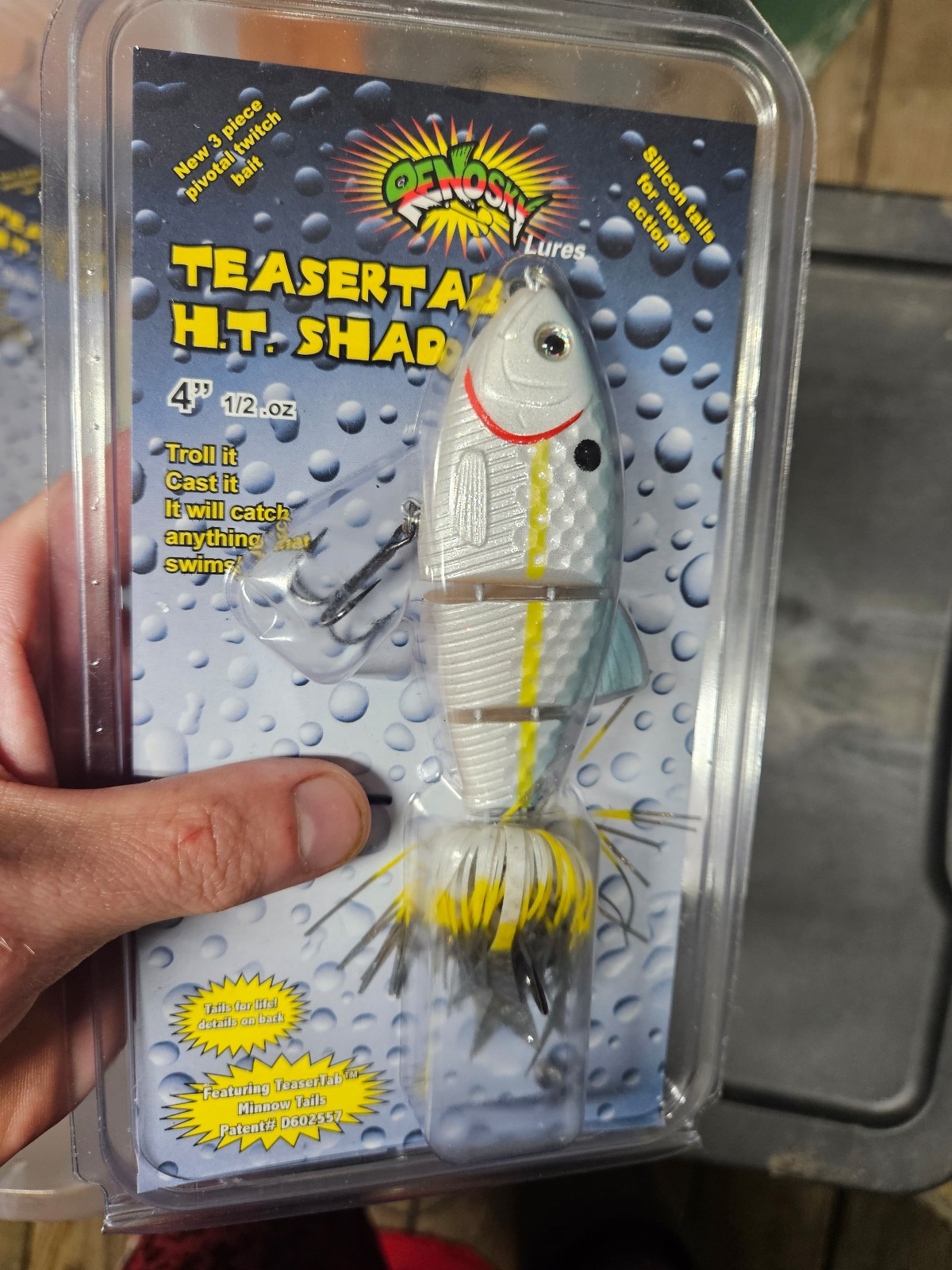 Renosky teaser shad swim bait 4 inch. 1/2 oz.