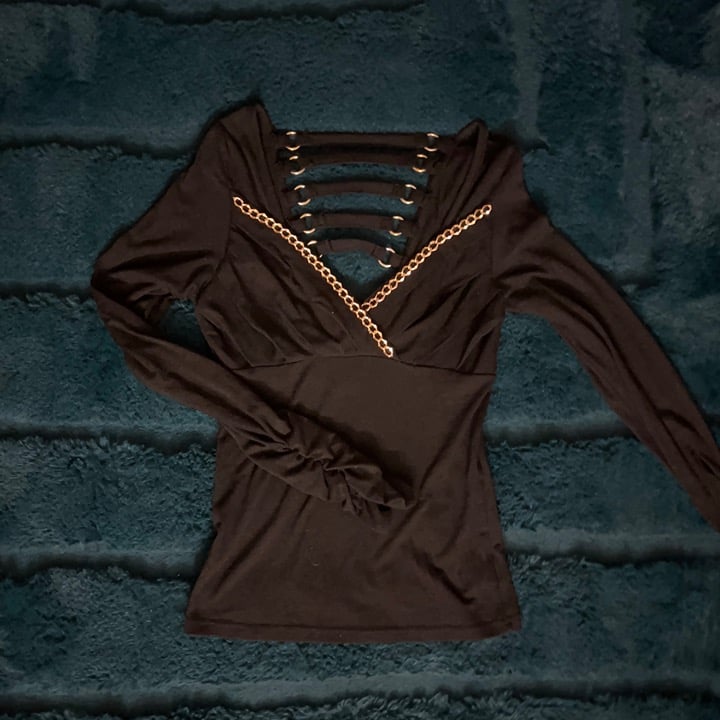 d.i.a backless long sleeve top