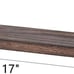 Set of 2, Brown, Wood Floating Shelves Wall Mounted Modern Farmhouse Shelf
