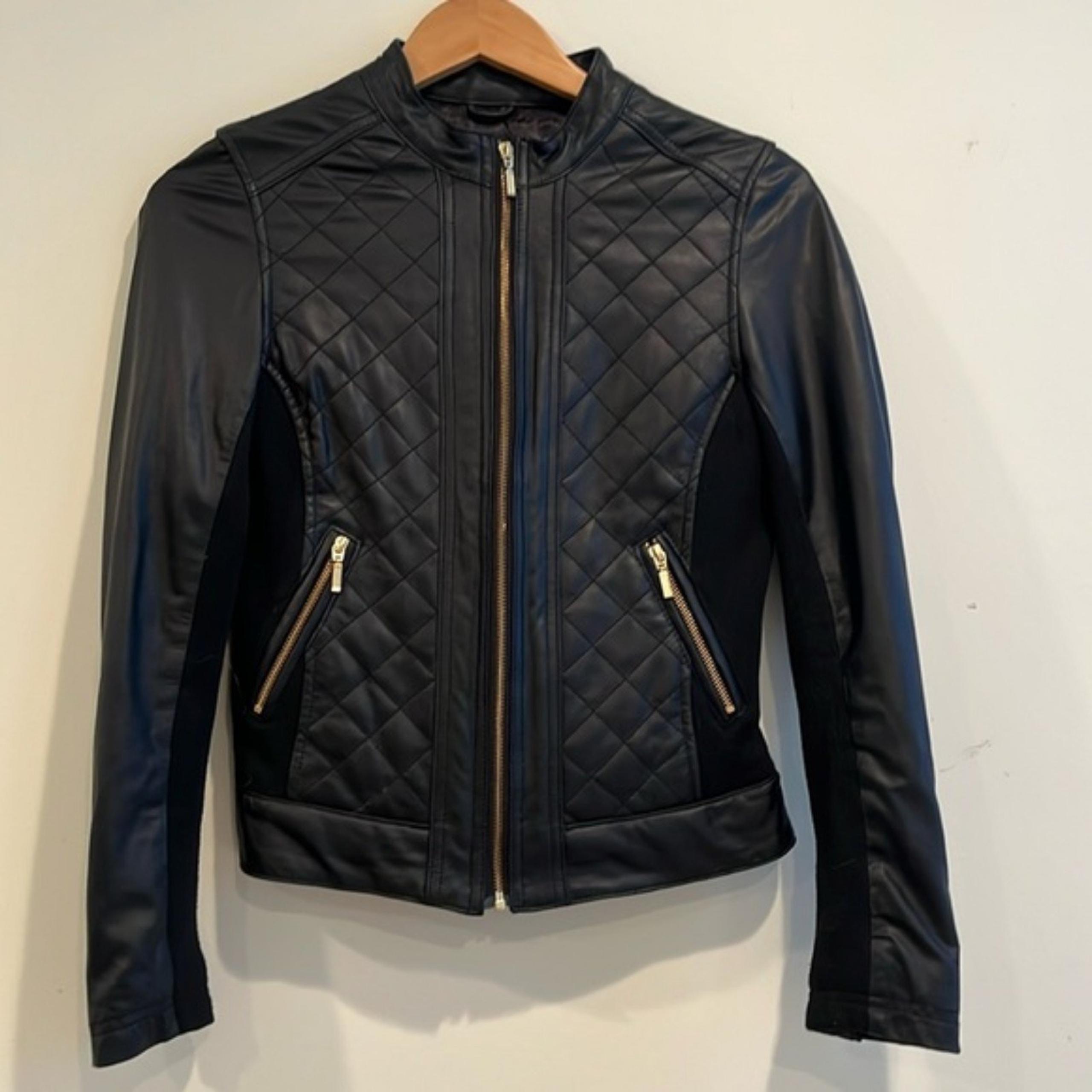 United Face Leather Jacket $25