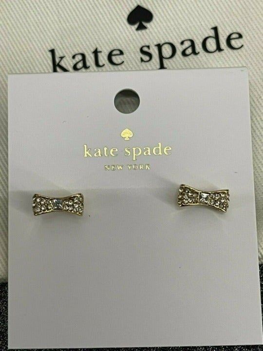 Kate Spade Pave Mini Bow Stud Earrings