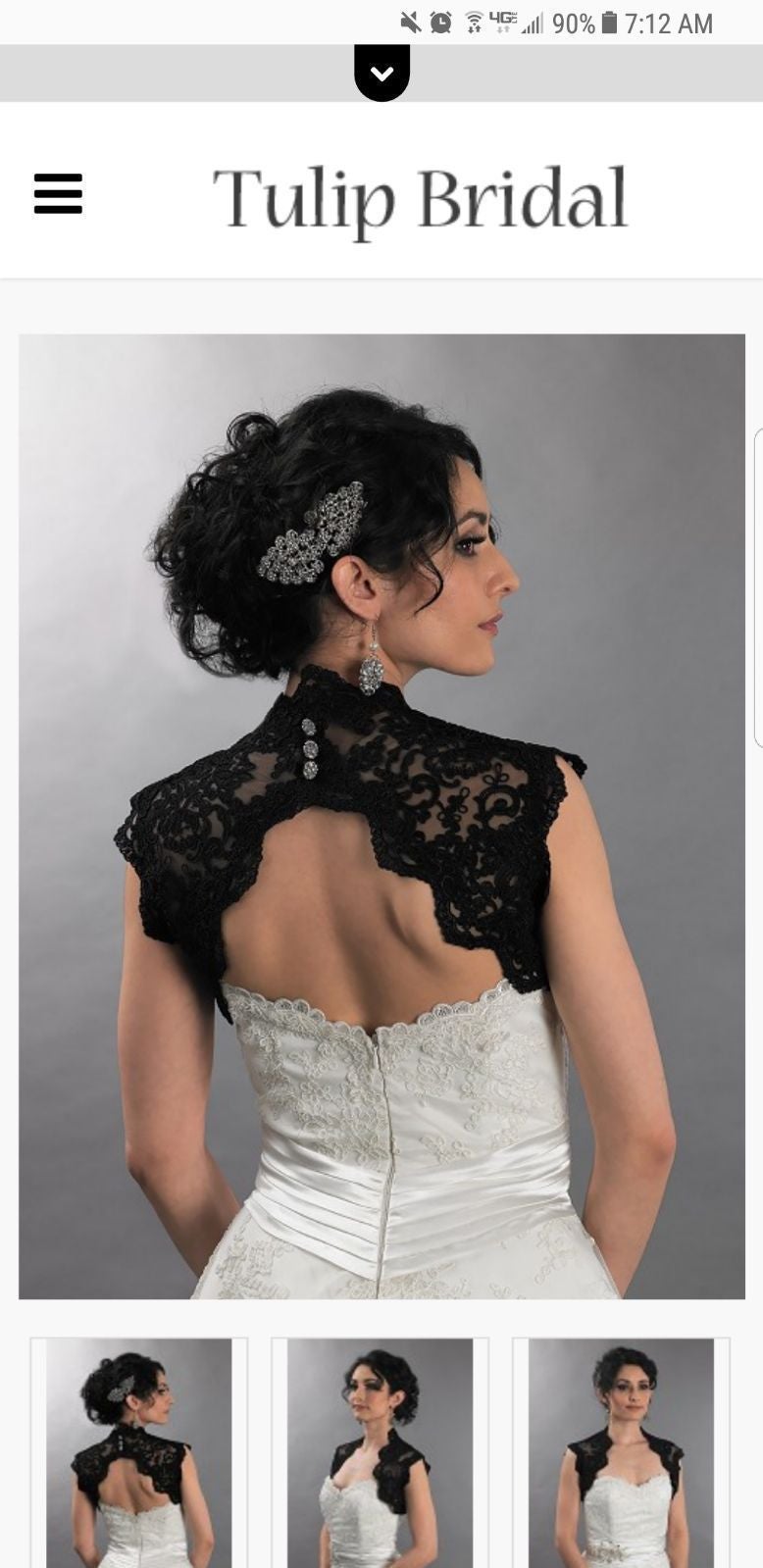 LACE BOLERO/VEST bridesmaid/wedding