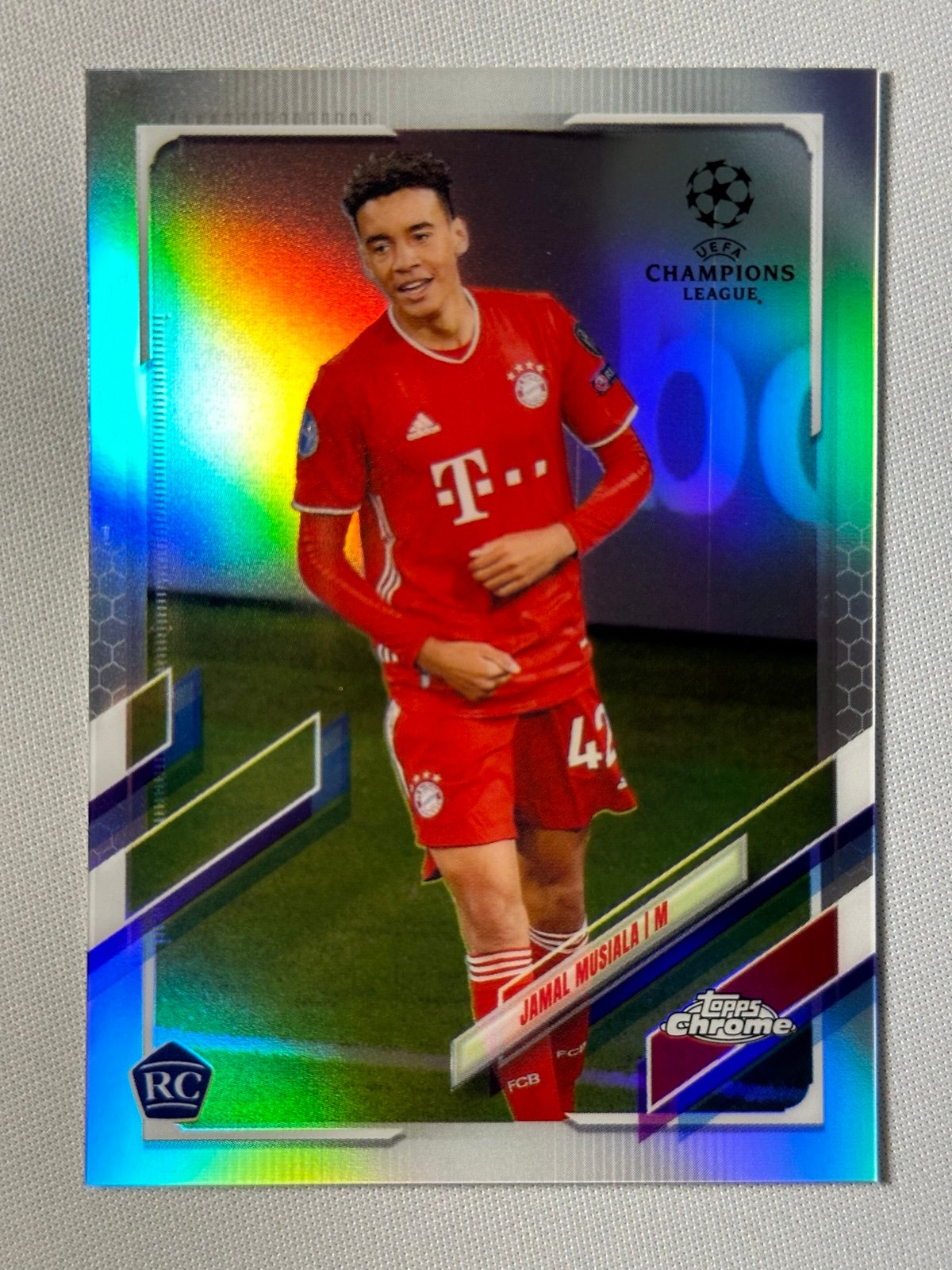 2021 UEFA TOPPS CHROME Jamal Musiala RC Refractor