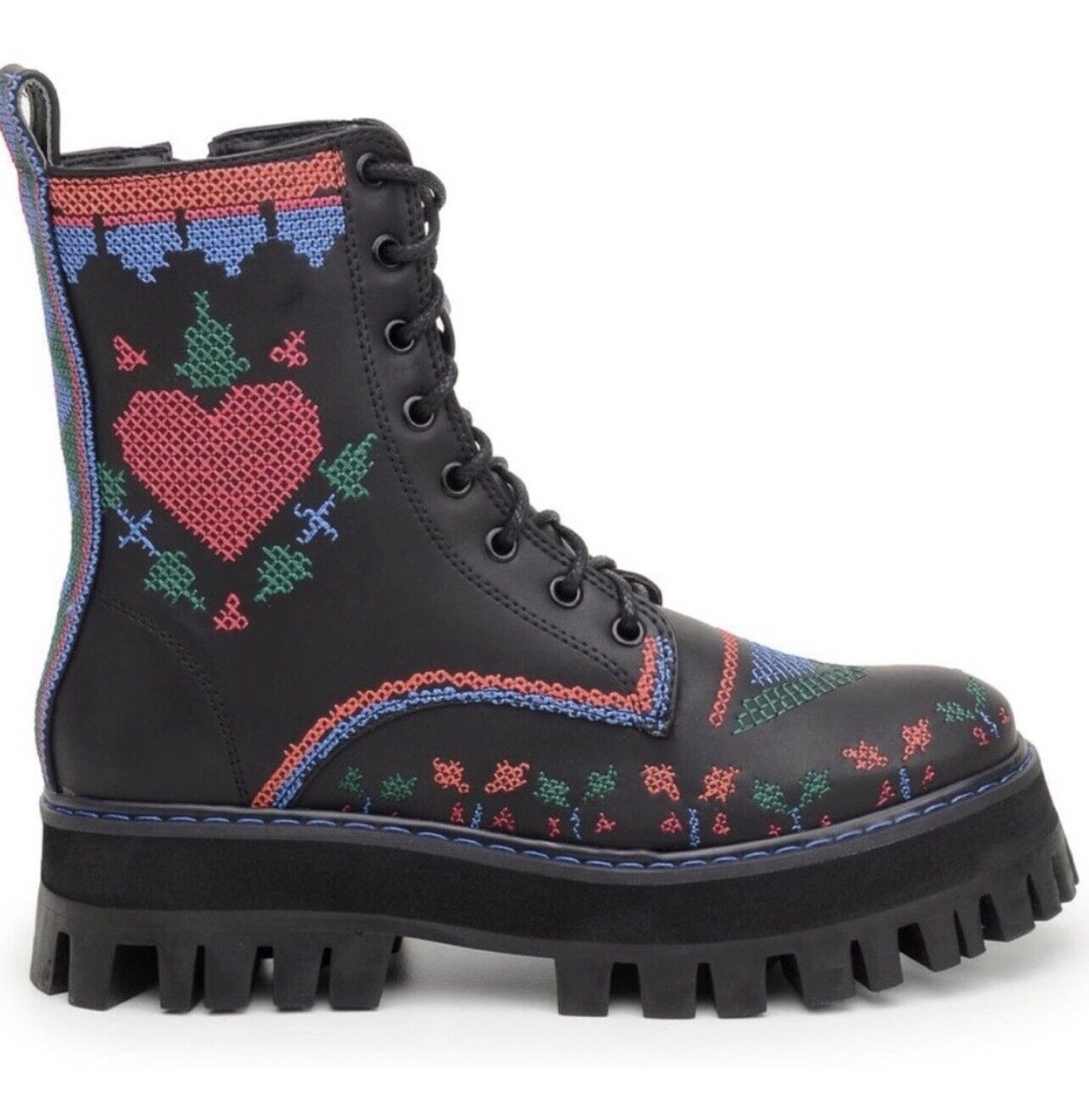 Farm Rio Black Mid Boot Sz US 7 New