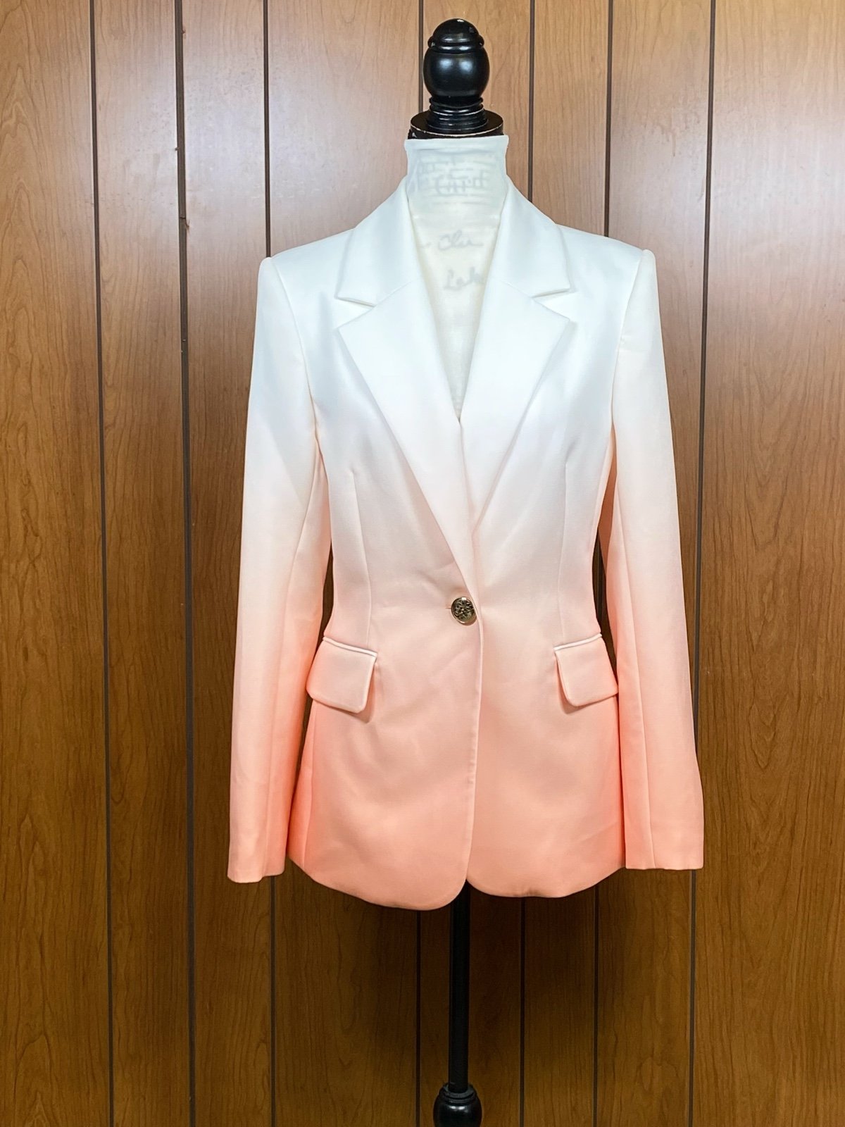 Elie Saab Blush Gradient Blazer size 40/us size 8