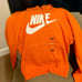 Nike orange jogger set men’s
