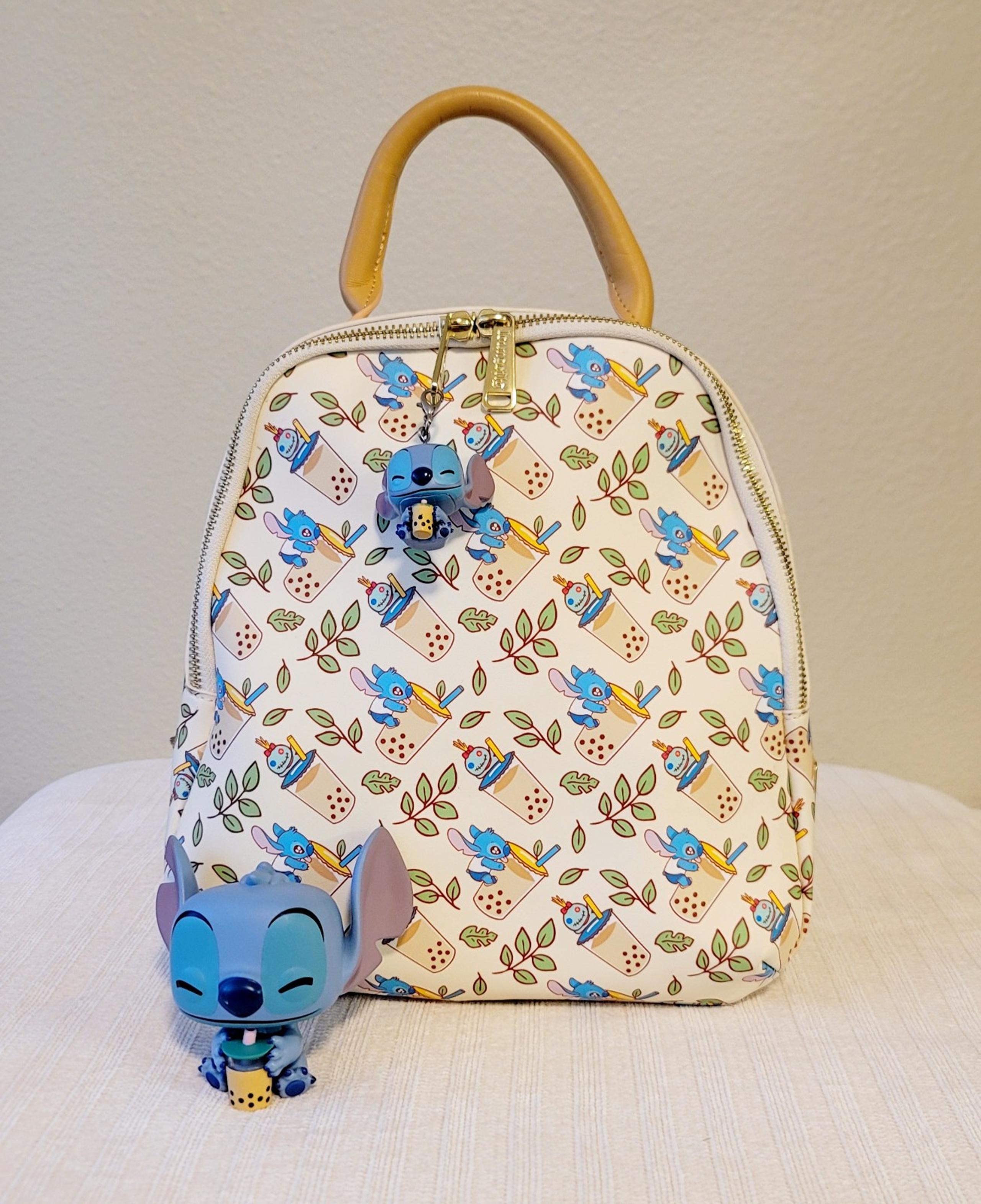 BUNDLE Loungefly Stitch BOBA Backpack, Funko, and Keychain