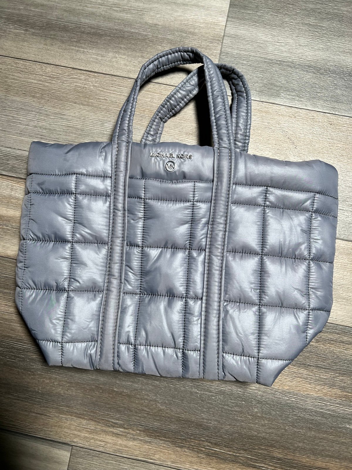 Michael Kors Quilted Grey Bubble Bag