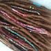 double ended brown dreadlocks yarn beads