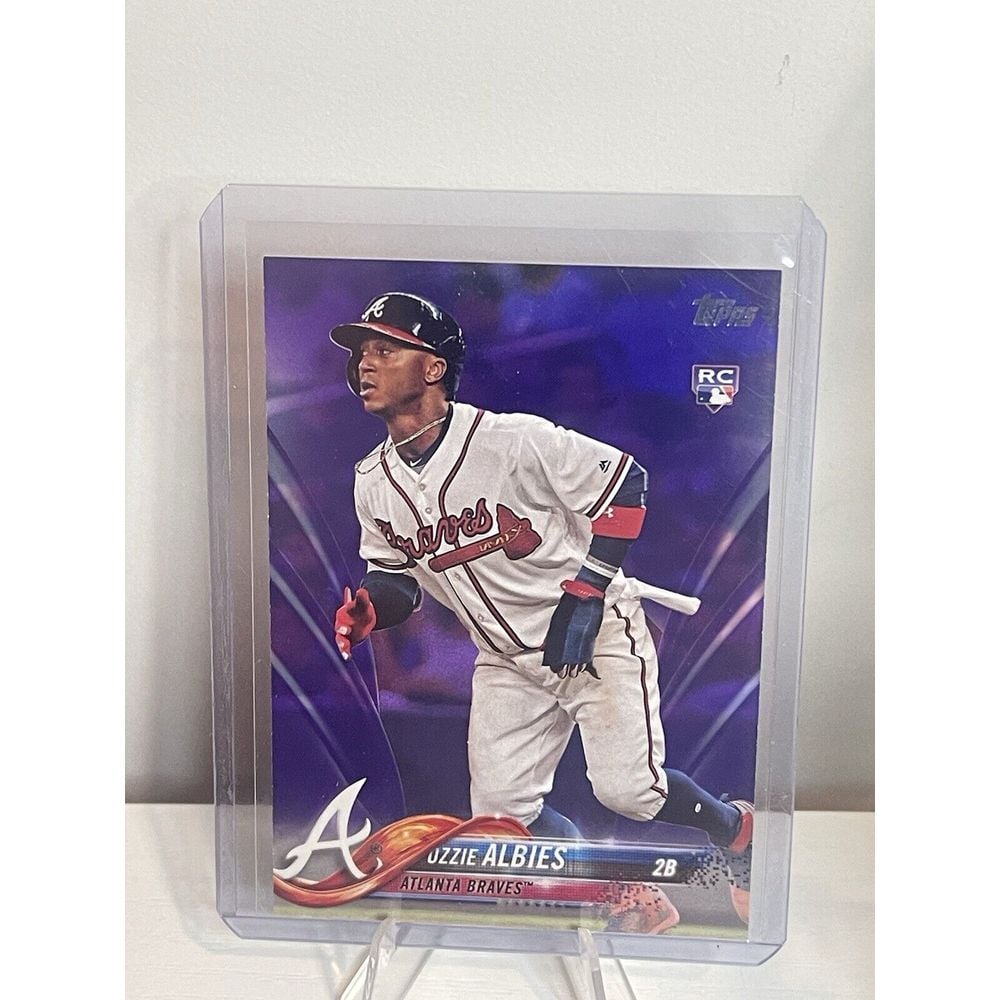 2018 Topps 276 Ozzie Albies Purple RC Meijer SSP