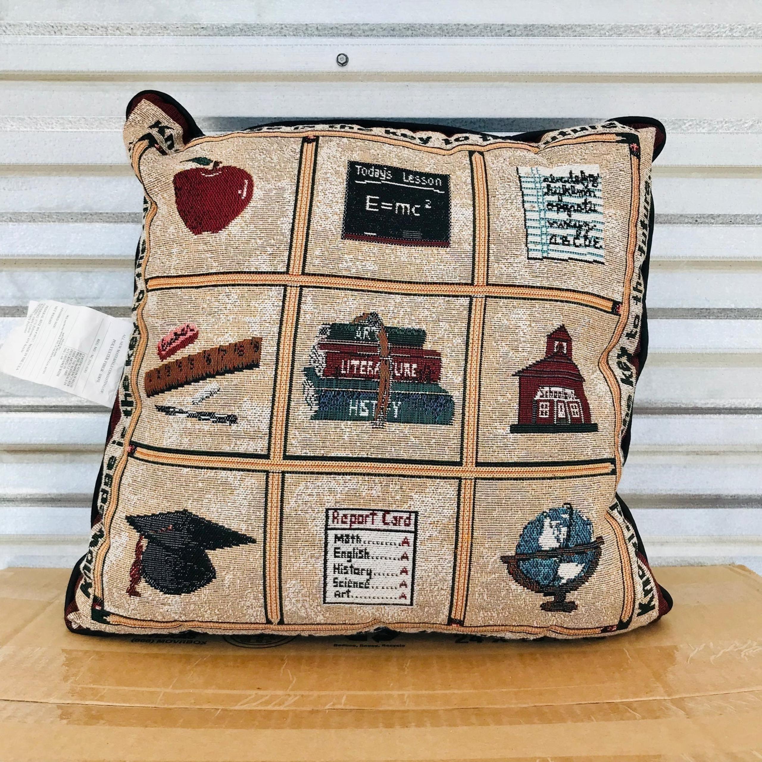 Mohawk Home “Knowledge Is the Key to The Future” Decorative Tapestry Pillow