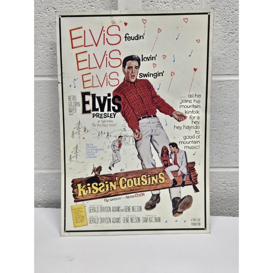 Elvis Kissin Cousins Poster 1994 Dated