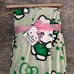 Hello Kitty st patricks blanket nwt