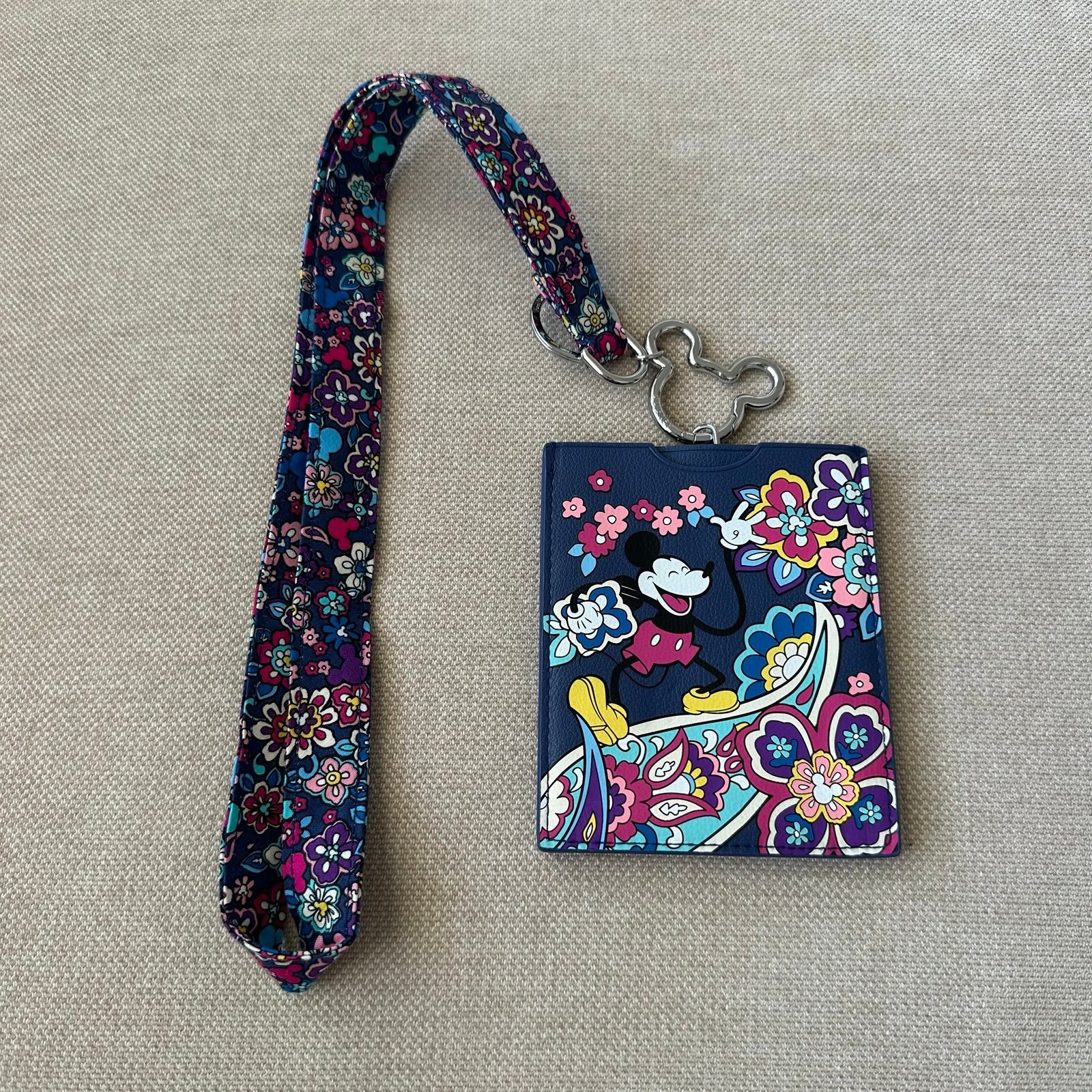 NWOT Vera Bradley x Disney Mickey Lanyard Large Wallet