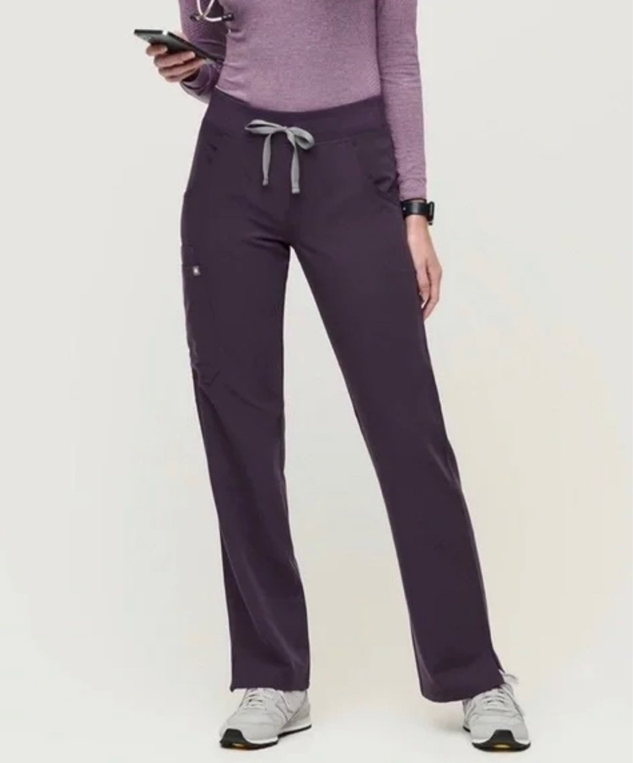 Figs Kade Cargo Pants Medium Purple Shadow