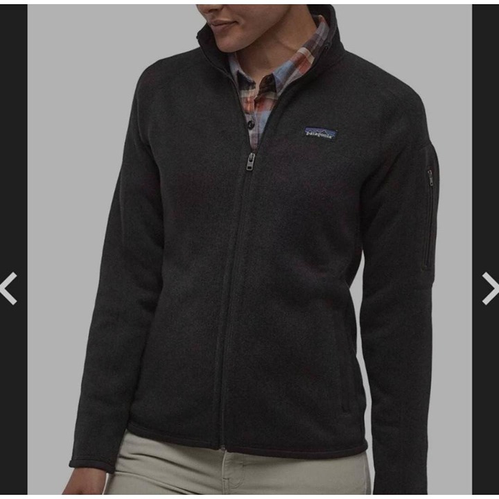 Patagonia Women's Better Sweater Jacket Charcoal Full-Zip Slim Fit XSmall