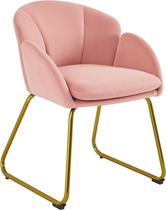 Flower Shape Velvet Armchair FREE Express Shipping USA