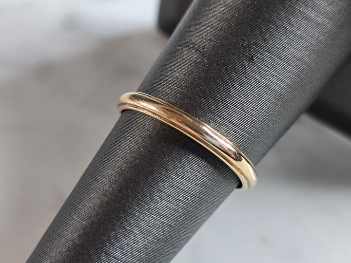 Womens Vintage Estate 14K Yellow Gold Band Wedding Ring 1.6g E7928