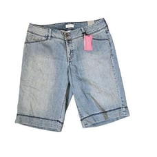 Vintage Venezia Denim Shorts Plus Size 20 Blue Secret Slimmer Tummy Control