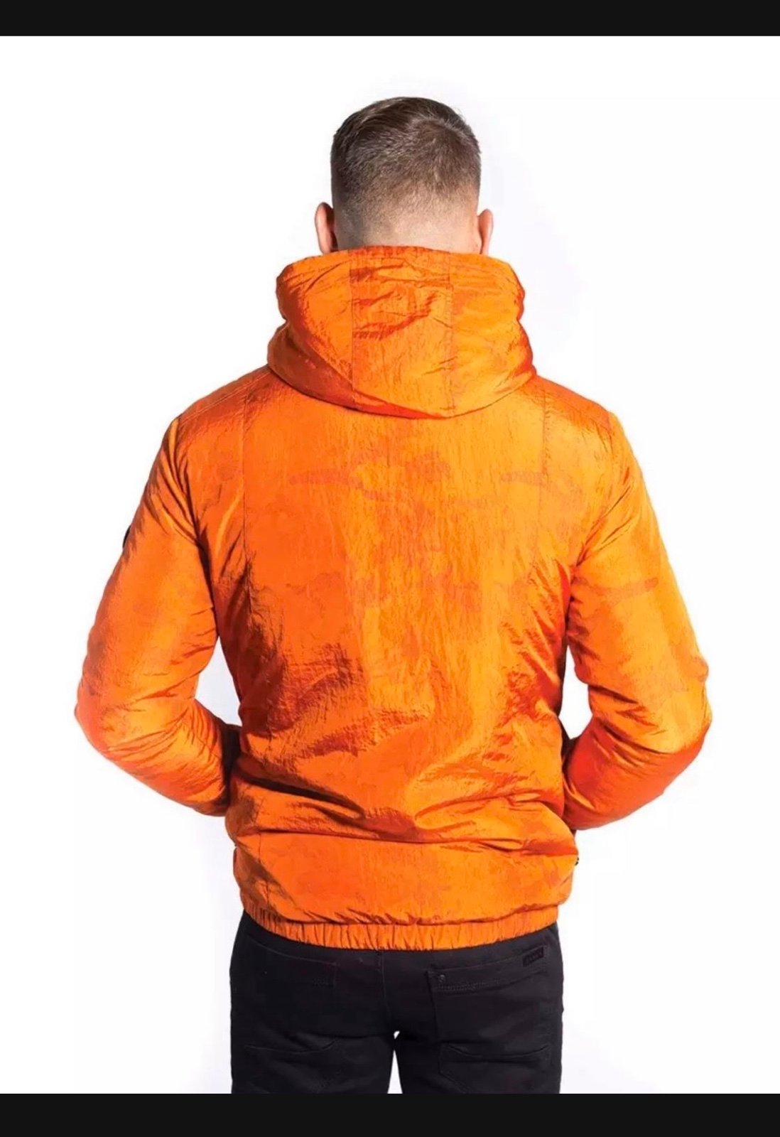 Foray Jacket - orange camo - men's Large fitted