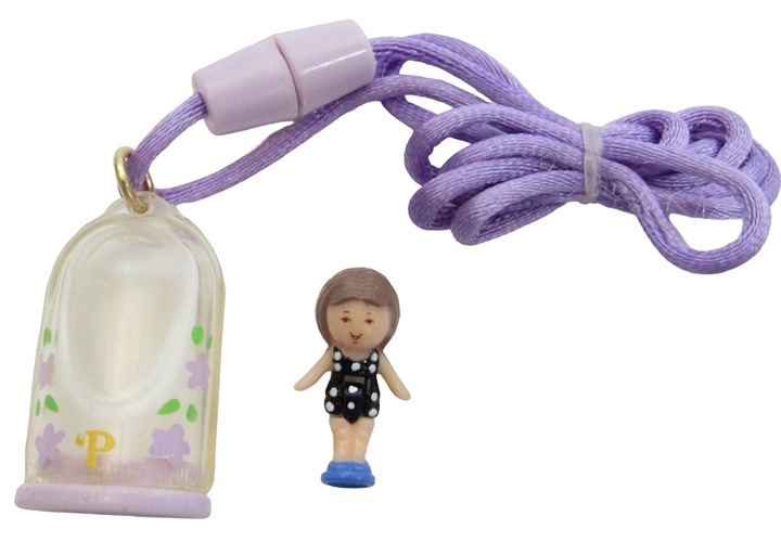1990 Polly Pocket Vintage Little Lulu in her Necklace Bluebird Toys (44529)