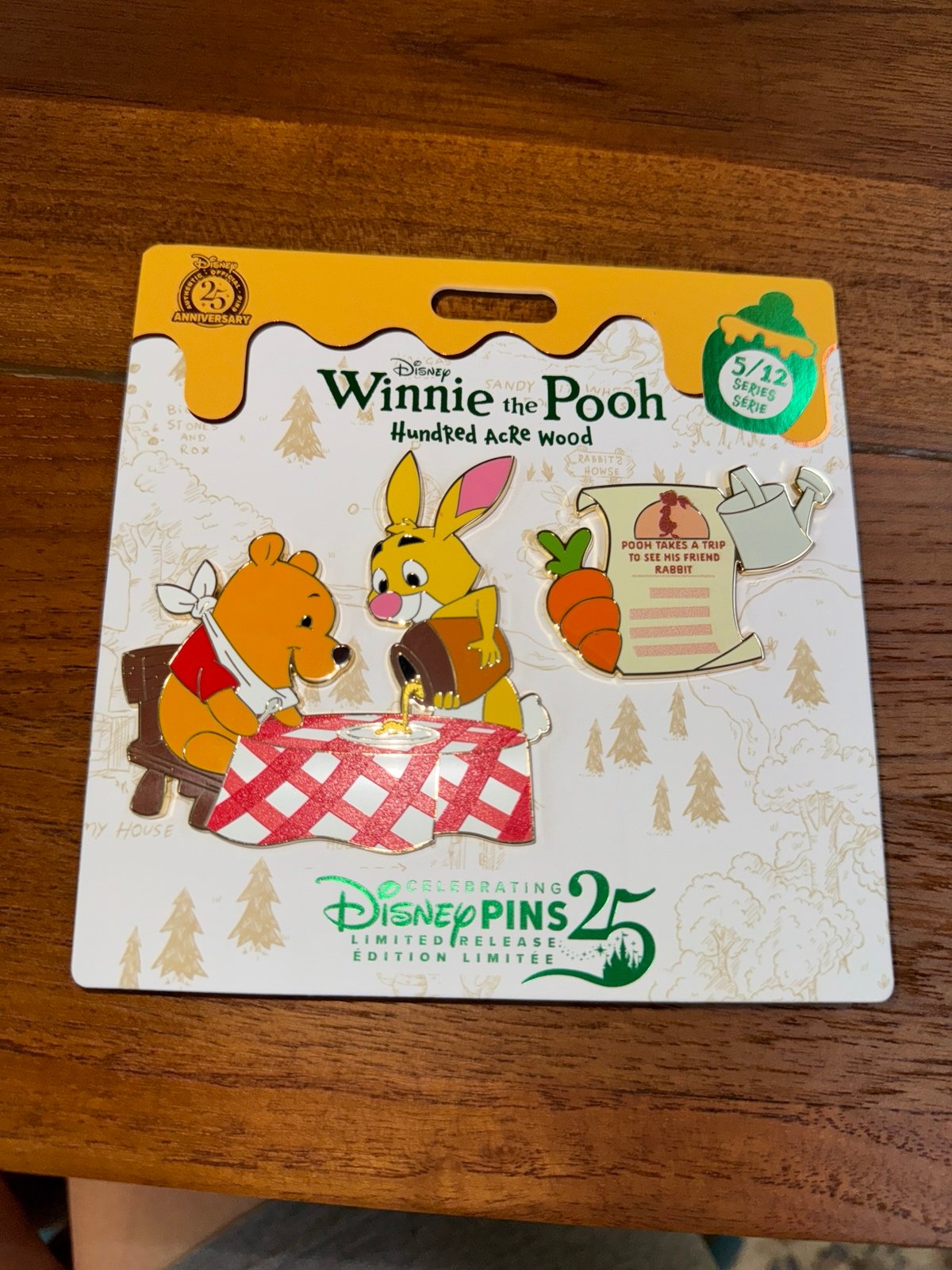 Winnie the Pooh and Rabbit Pin Set, Hundred Acre Wood Series, 5 of 12