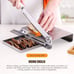 CGOLDENWALL Meat Bone Cutter Manual Household Biltong Slicer, Made of Food Grade