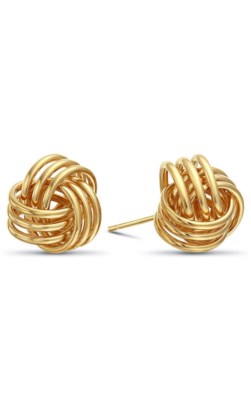 14k Gold Love Knot Earrings