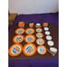 vtg antique 21-piece Tea Set Moschendorf Bavaria Germany Floral Porcelain PM