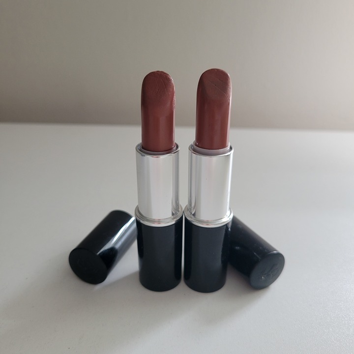 Lancome Color Design Lipstick Trendy Mauve Cream Full Size Lot of 2 Preowned
