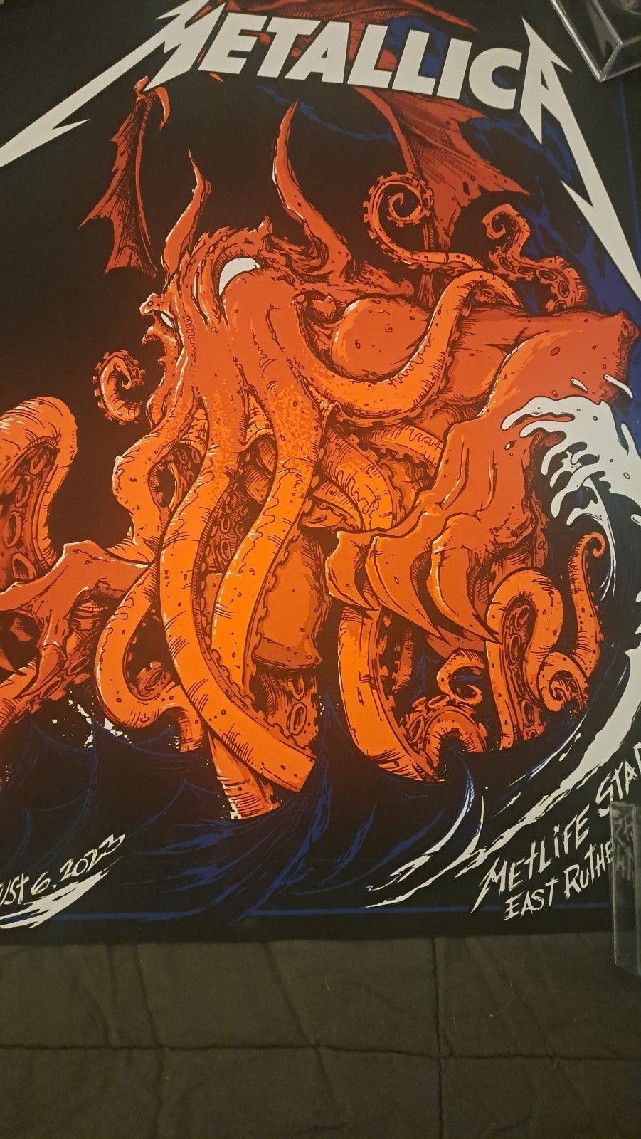 Metallica exclusive concert poster Met Life Stadium Night 2