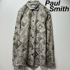 Rare, High-quality Paul Smith Round Collar Painting Print Shirt.