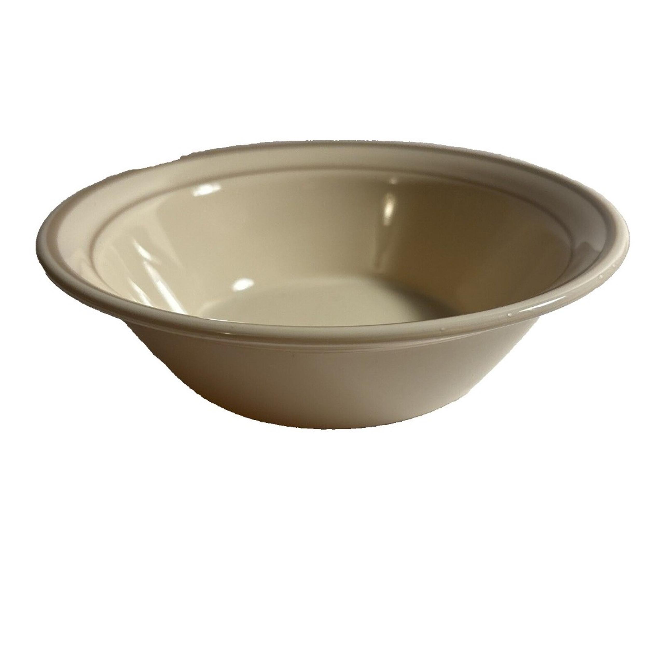 Lot of 5 Corelle China Blossom 6.75" Cereal Soup Bowls Cornerstone Cream Tan EUC