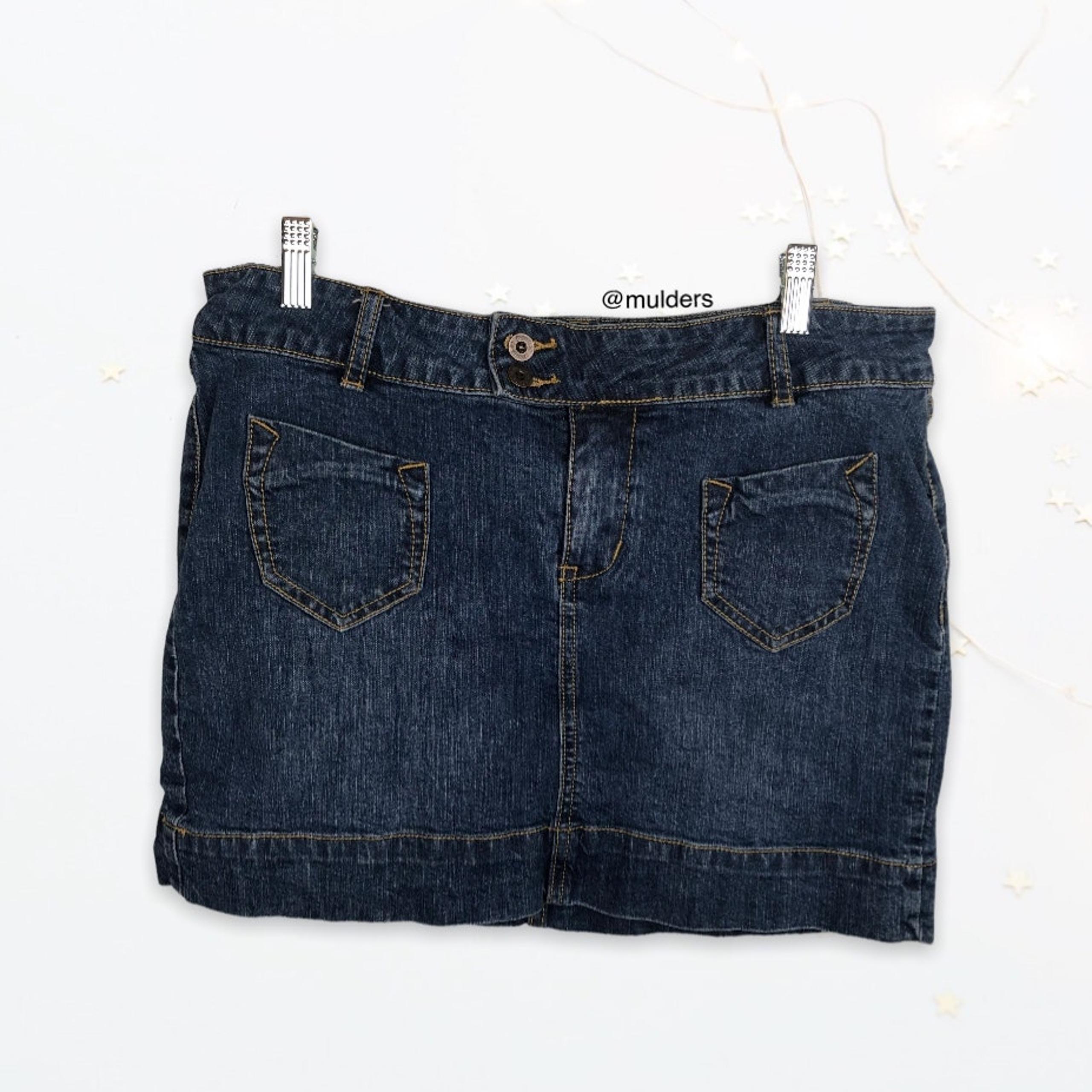 Route 66 Y2K Style Denim Mini Jean Skirt Juniors 9 Womens 10